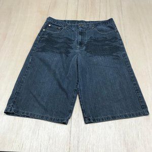 indigo30  men jeans shorts waist  36 blue